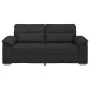 Sofá de 2 plazas de cuero sintético negro 140 cm by , Sofas - Ref: Foro24-4105343, Price: 229,19 €, Discount: %