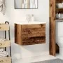 Mueble con lavabo integrado madera envejecida de , Tocadores de baño - Ref: Foro24-3328921, Precio: 159,33 €, Descuento: %