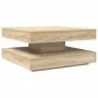 Mesa de centro giratoria 360 grados roble sonoma 70x70x34,5 cm by , Coffee table - Ref: Foro24-858481, Price: 76,85 €, Discou...