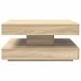 Mesa de centro giratoria 360 grados roble sonoma 70x70x34,5 cm by , Coffee table - Ref: Foro24-858481, Price: 76,85 €, Discou...