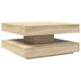 Mesa de centro giratoria 360 grados roble sonoma 70x70x34,5 cm by , Coffee table - Ref: Foro24-858481, Price: 76,85 €, Discou...