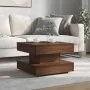 Mesa de centro giratoria 360 grados roble marrón 50x50x34,5 cm by , Coffee table - Ref: Foro24-858476, Price: 61,56 €, Discou...