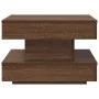 Mesa de centro giratoria 360 grados roble marrón 50x50x34,5 cm by , Coffee table - Ref: Foro24-858476, Price: 61,56 €, Discou...
