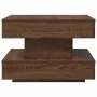 Mesa de centro giratoria 360 grados roble marrón 50x50x34,5 cm by , Coffee table - Ref: Foro24-858476, Price: 61,56 €, Discou...