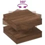 Mesa de centro giratoria 360 grados roble marrón 50x50x34,5 cm by , Coffee table - Ref: Foro24-858476, Price: 61,56 €, Discou...