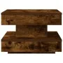 Mesa de centro giratoria 360 grados roble ahumado 50x50x34,5 cm de , Mesas de centro - Ref: Foro24-858474, Precio: 60,42 €, D...