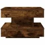 Mesa de centro giratoria 360 grados roble ahumado 50x50x34,5 cm de , Mesas de centro - Ref: Foro24-858474, Precio: 60,42 €, D...