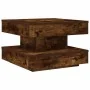 Mesa de centro giratoria 360 grados roble ahumado 50x50x34,5 cm de , Mesas de centro - Ref: Foro24-858474, Precio: 60,42 €, D...
