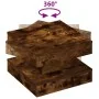 Mesa de centro giratoria 360 grados roble ahumado 50x50x34,5 cm de , Mesas de centro - Ref: Foro24-858474, Precio: 60,42 €, D...