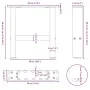 Patas de mesa de centro antracita 2uds acero 30x(30-31) cm by , Table legs - Ref: Foro24-4013254, Price: 47,46 €, Discount: %