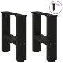 Patas de mesa de centro negro 2uds acero 40x(30-31) cm von , Tischbeine - Ref: Foro24-4013256, Preis: 54,78 €, Rabatt: %
