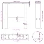 Patas de mesa de centro negro 2uds acero 40x(30-31) cm von , Tischbeine - Ref: Foro24-4013256, Preis: 54,78 €, Rabatt: %
