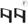 Patas de mesa de centro negro 2uds acero 70x(30-31) cm de , Patas para mesas - Ref: Foro24-4013268, Precio: 66,38 €, Descuent...