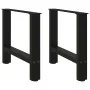 Patas de mesa de centro acero negro 2 uds 50x(42-43) cm de , Patas para mesas - Ref: Foro24-4013280, Precio: 67,45 €, Descuen...