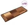 Alfombrillas de escalera autoadhesivas 10 uds marrón 65x21x4 cm by , Stair mats - Ref: Foro24-149845, Price: 53,81 €, Discoun...