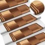 Alfombrillas de escalera autoadhesivas 10 uds marrón 65x21x4 cm by , Stair mats - Ref: Foro24-149845, Price: 53,81 €, Discoun...
