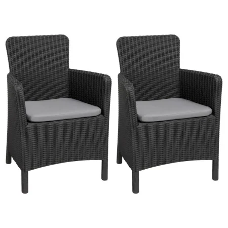Keter Silla de comedor de jardín Trenton grafito by , Garden chairs - Ref: Foro24-3082796, Price: 212,89 €, Discount: %