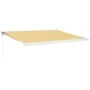 Toldo retráctil aluminio y tela amarillo y blanco 4,5x3 m von , Markisen - Ref: Foro24-3154534, Preis: 478,07 €, Rabatt: %