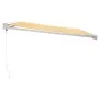 Toldo retráctil aluminio y tela amarillo y blanco 4,5x3 m von , Markisen - Ref: Foro24-3154534, Preis: 478,07 €, Rabatt: %