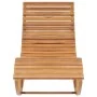 Tumbona mecedora con cojín madera maciza de teca by , Loungers - Ref: Foro24-3063340, Price: 351,72 €, Discount: %