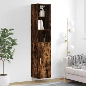Aparador de madera contrachapada roble ahumado 34,5x34x180 cm von , Sideboards - Ref: Foro24-3189626, Preis: 80,15 €, Rabatt: %