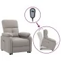 Sillón elevable tela gris taupe de , Sillones - Ref: Foro24-3120366, Precio: 274,82 €, Descuento: %