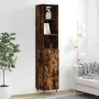 Aparador de madera contrachapada roble ahumado 34,5x34x180 cm de , Aparadores - Ref: Foro24-3189618, Precio: 89,67 €, Descuen...