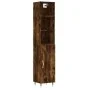 Aparador de madera contrachapada roble ahumado 34,5x34x180 cm de , Aparadores - Ref: Foro24-3189618, Precio: 89,67 €, Descuen...