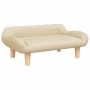 Sofá para niños de tela crema 70x40x24 cm by , Baby and Toddler Furniture - Ref: Foro24-3196343, Price: 71,38 €, Discount: %
