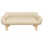 Sofá para niños de tela crema 70x40x24 cm by , Baby and Toddler Furniture - Ref: Foro24-3196343, Price: 71,38 €, Discount: %