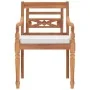Juego comedor de jardín 9 pzas con cojines blancos madera teca de , Conjuntos de jardín - Ref: Foro24-3155985, Precio: 1,00 €...
