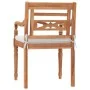 Juego comedor de jardín 9 pzas con cojines blancos madera teca de , Conjuntos de jardín - Ref: Foro24-3155985, Precio: 1,00 €...