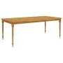 Juego comedor de jardín 9 pzas con cojines blancos madera teca de , Conjuntos de jardín - Ref: Foro24-3155985, Precio: 1,00 €...