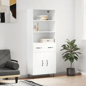 Aparador alto madera contrachapada blanco 69,5x34x180 cm von , Sideboards - Ref: Foro24-3200545, Preis: 157,64 €, Rabatt: %