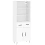 Aparador alto madera contrachapada blanco 69,5x34x180 cm von , Sideboards - Ref: Foro24-3200545, Preis: 156,91 €, Rabatt: %