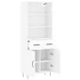 Aparador alto madera contrachapada blanco 69,5x34x180 cm von , Sideboards - Ref: Foro24-3200545, Preis: 156,91 €, Rabatt: %