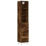 Aparador de madera contrachapada roble ahumado 34,5x34x180 cm de , Aparadores - Ref: Foro24-3189698, Precio: 95,74 €, Descuen...
