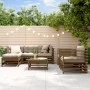 Juego de muebles jardín 7 pzas madera maciza pino marrón miel von , Gartensets - Ref: Foro24-3186238, Preis: 491,32 €, Rabatt: %