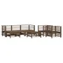 Juego de muebles jardín 7 pzas madera maciza pino marrón miel von , Gartensets - Ref: Foro24-3186238, Preis: 491,32 €, Rabatt: %