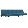 Sofá cama en forma de L terciopelo azul 255x140x70 cm von , Sofas - Ref: Foro24-3157259, Preis: 412,11 €, Rabatt: %