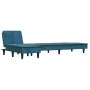 Sofá cama en forma de L terciopelo azul 255x140x70 cm von , Sofas - Ref: Foro24-3157259, Preis: 412,11 €, Rabatt: %