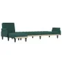 Sofá cama en forma de L terciopelo verde oscuro 271x140x70 cm by , Sofas - Ref: Foro24-3157278, Price: 472,53 €, Discount: %