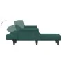 Sofá cama en forma de L terciopelo verde oscuro 271x140x70 cm by , Sofas - Ref: Foro24-3157278, Price: 472,53 €, Discount: %