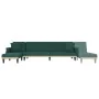 Sofá cama en forma de L terciopelo verde oscuro 271x140x70 cm by , Sofas - Ref: Foro24-3157278, Price: 472,53 €, Discount: %