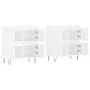Aparadores 2 uds madera contrachapada blanco brillo von , Sideboards - Ref: Foro24-3190175, Preis: 144,84 €, Rabatt: %