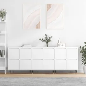 Aparadores 3 uds madera contrachapada blanco von , Sideboards - Ref: Foro24-3190189, Preis: 197,73 €, Rabatt: %