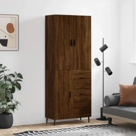 Aparador alto madera contrachapada marrón roble 69,5x34x180 cm von , Sideboards - Ref: Foro24-3195922, Preis: 160,35 €, Rabat...
