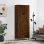 Aparador alto madera contrachapada marrón roble 69,5x34x180 cm by , Sideboards - Ref: Foro24-3195922, Price: 160,63 €, Discou...