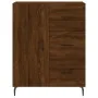 Aparador alto madera contrachapada marrón roble 69,5x34x180 cm by , Sideboards - Ref: Foro24-3195922, Price: 160,63 €, Discou...