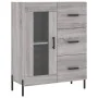 Aparador alto madera contrachapada gris sonoma 69,5x34x180 cm by , Sideboards - Ref: Foro24-3195969, Price: 177,00 €, Discoun...